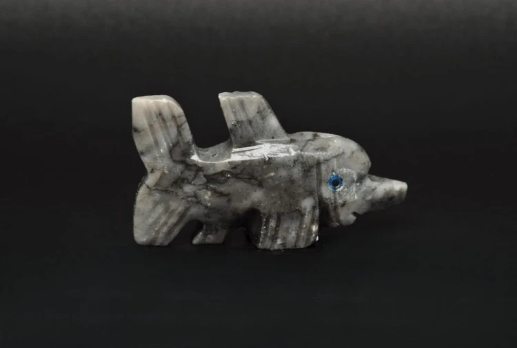 * STEATYT KAMIEŃ MYDLANY PERU RYBA BARDZO DOBRA JAKOŚĆ OKAZ NR 77 *