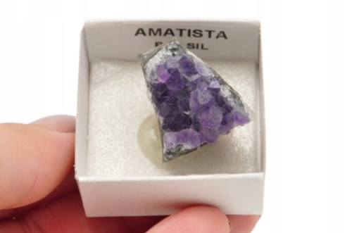 * AMETYST SZCZOTKA BRAZYLIA NATURALNY OKAZ W PUDEŁKU NR 9 *