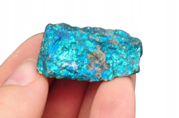 * CHALKOPIRYT MEKSYK JASNONIEBIESKI KOLOR INTERESUJĄCY BŁYSK MINERAŁ NR 7 *