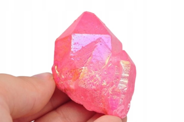 * KWARC RÓŻOWY PINK AURA KRYSZTAŁ GÓRSKI BRAZYLIA PIĘKNY RÓŻOWY KOLOR NR 17