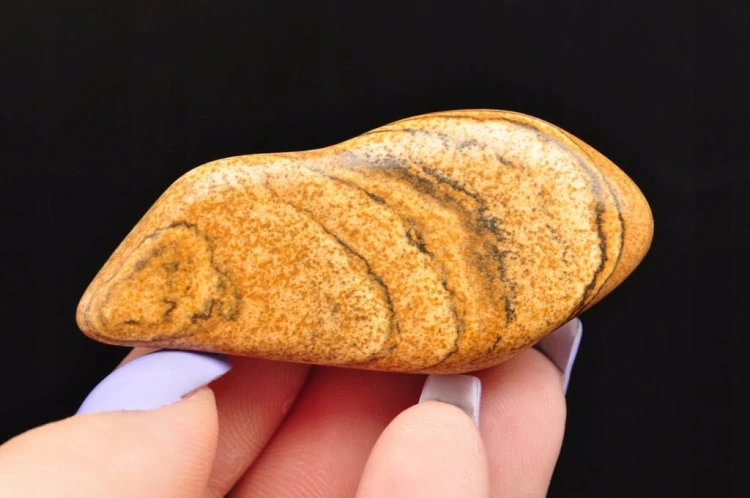 * JASPIS PEJZAŻOWY OBRAZKOWY RPA BĘBNOWANY MINERAŁ NATURALNY NR 1 *