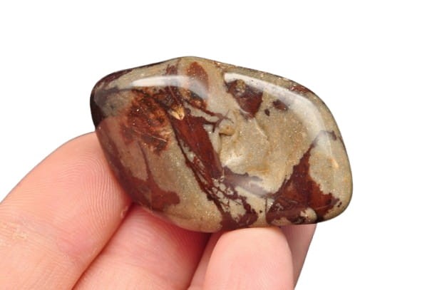 * JASPIS ZEBRA RPA KAMIEŃ NATURALNY MINERAŁ CIEMNA BARWA NR 4 *