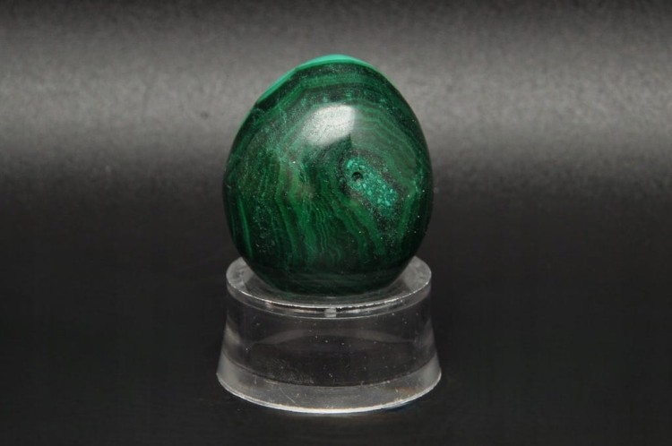 * MALACHIT KONGO JAJKO CUDOWNY MINERAŁ NATURALNY PIĘKNY PRZEKRÓJ NR EGG64