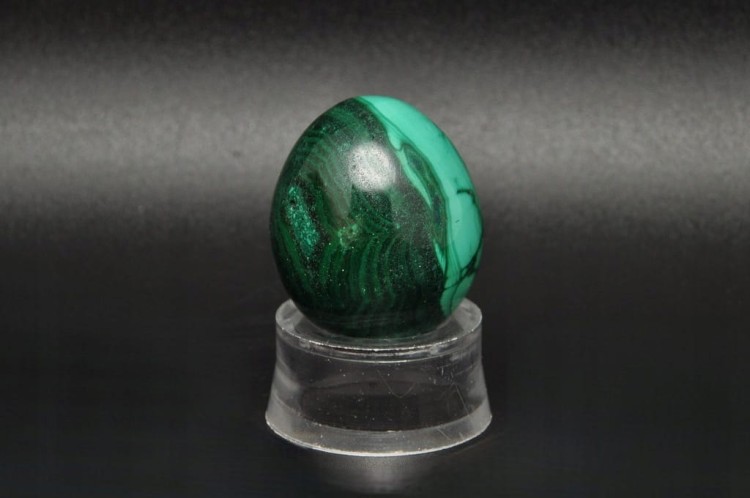 * MALACHIT KONGO JAJKO CUDOWNY MINERAŁ NATURALNY PIĘKNY PRZEKRÓJ NR EGG64