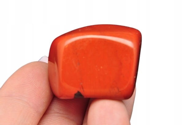 * JASPIS CZERWONY RPA NATURALNY BĘBNOWANY MINERAŁ JAKO PREZENT NR 11 *
