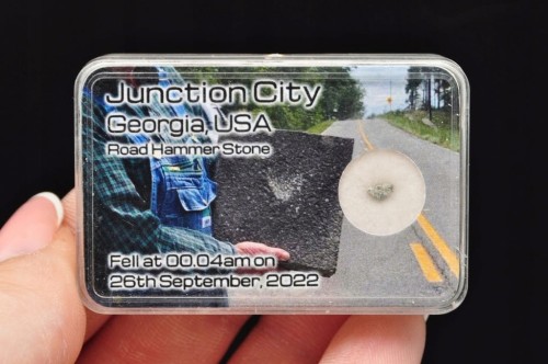 * METEORYT JUNCTION CITY GEORGIA USA MALUTKI ODŁAMEK METEORYTU NR 6 *