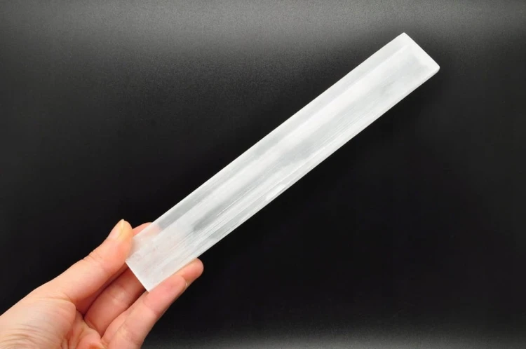 * SELENIT GIPS MAROKO DŁUGI OKAZ 20 CM ŚLICZNY KAMIEŃ DO KOLEKCJI NR 2 *