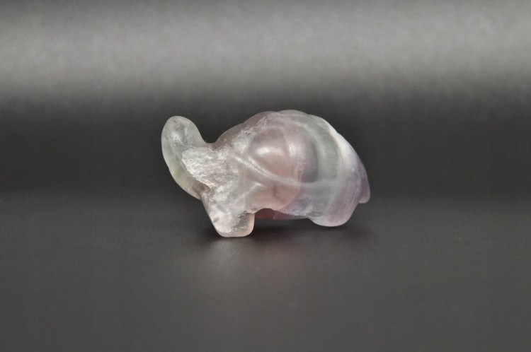 * FLUORYT ŚLICZNA MAŁA FIGURKA ŻÓŁW PASTELOWA BARWA NR 10 *