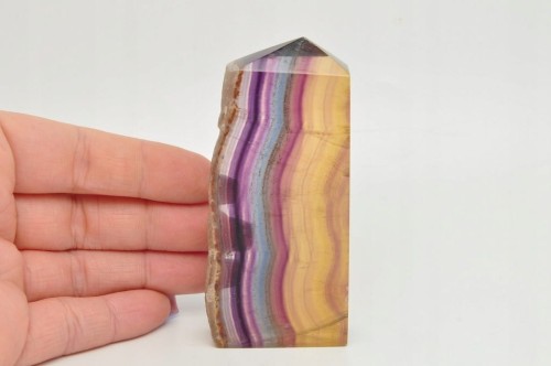 * FLUORYT CHINY OBELISK WIEŻA WIELOKOLOROWY KAMIEŃ NATURALNY NR 3 *