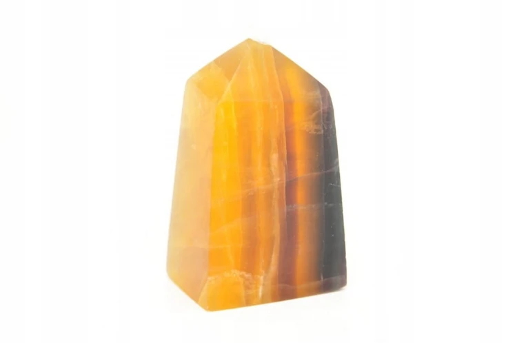 * FLUORYT CHINY OBELISK WIEŻA PIĘKNY ŻÓŁTY INTENSYWNY KOLOR NR 4 *