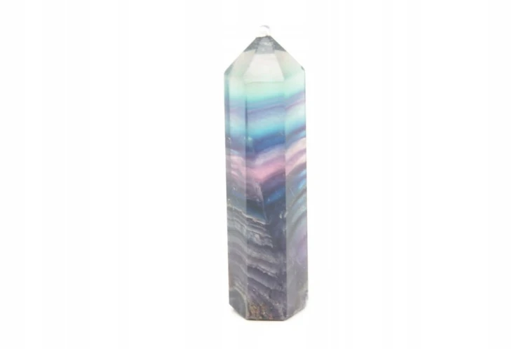 * FLUORYT CHINY OBELISK WIEŻA NATURALNA BARWA PIĘKNY PRZEKRÓJ NR 7 *