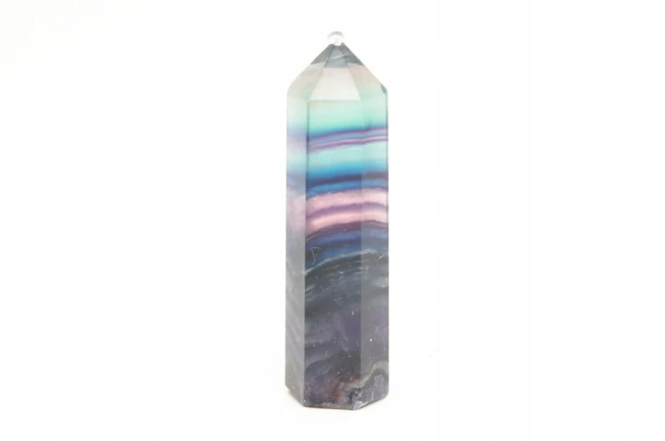 * FLUORYT CHINY OBELISK WIEŻA NATURALNA BARWA PIĘKNY PRZEKRÓJ NR 7 *