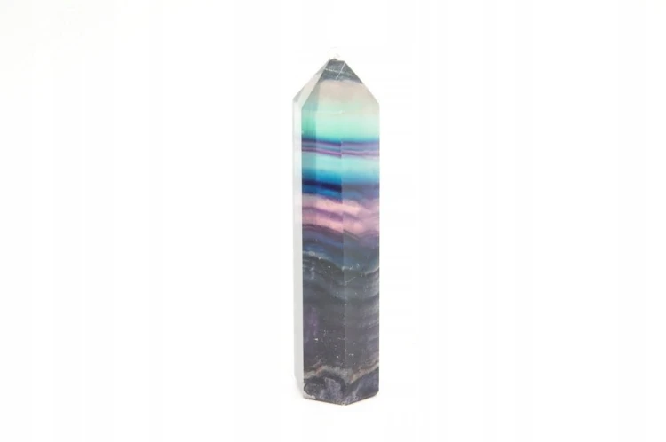 * FLUORYT CHINY OBELISK WIEŻA NATURALNA BARWA PIĘKNY PRZEKRÓJ NR 7 *