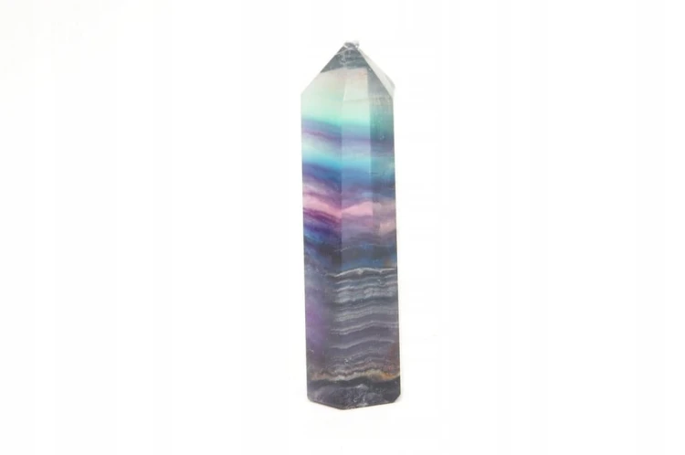 * FLUORYT CHINY OBELISK WIEŻA NATURALNA BARWA PIĘKNY PRZEKRÓJ NR 7 *