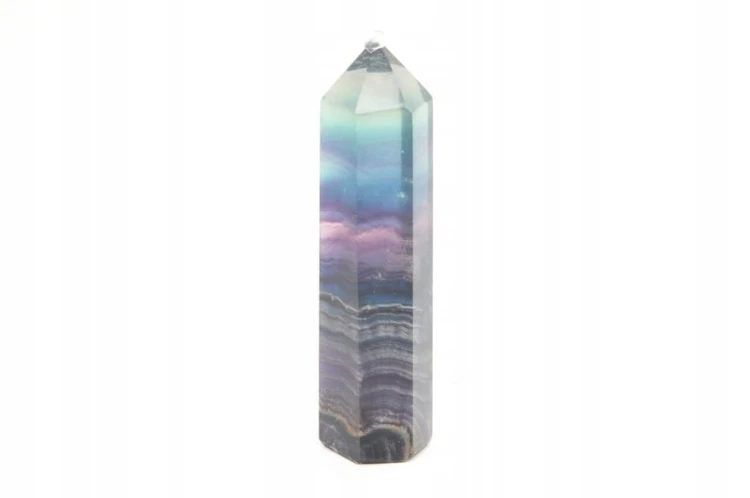 * FLUORYT CHINY OBELISK WIEŻA NATURALNA BARWA PIĘKNY PRZEKRÓJ NR 7 *