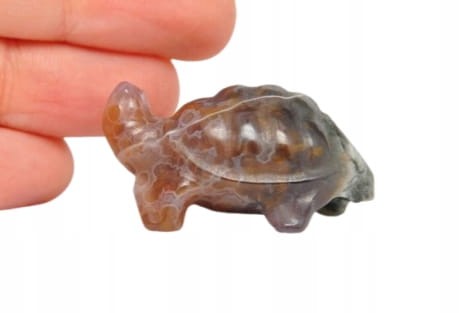 * AGAT PRZEPIĘKNA FIGURKA ŻÓŁW INTERESUJĄCY WZÓR NR 5 *