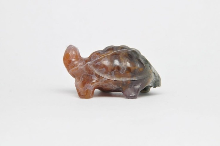 * AGAT PRZEPIĘKNA FIGURKA ŻÓŁW INTERESUJĄCY WZÓR NR 5 *