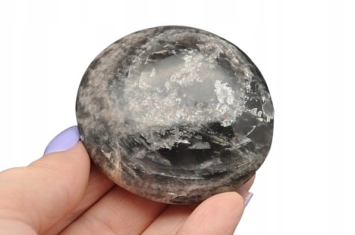 * KAMIEŃ KSIĘŻYCOWY MOONSTONE MINERAŁ NATURALNY POLEROWANY OKAZ NR GKKS04 *