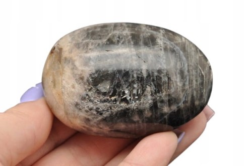 * KAMIEŃ KSIĘŻYCOWY MOONSTONE CIEMNA BARWA FANTASTYCZNY BŁYSK NR GKKS03