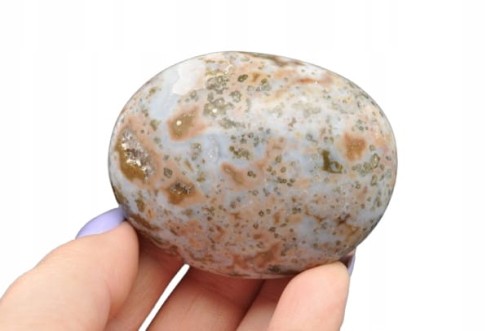 * JASPIS ORBIKULARNY OCEANICZNY MINERAŁ O ZJAWISKOWYM PRZEKROJU NR 6 *
