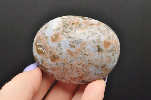 * JASPIS ORBIKULARNY OCEANICZNY MINERAŁ O ZJAWISKOWYM PRZEKROJU NR 6 *