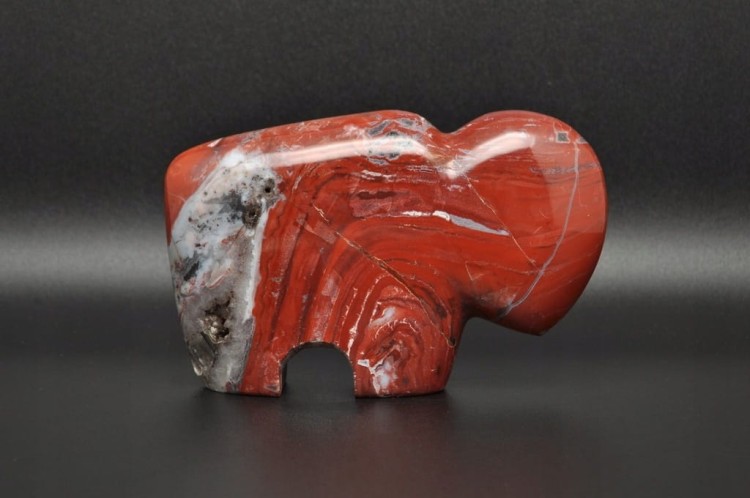 * JASPIS CZERWONY RPA INTERESUJĄCA FIGURKA BAWÓŁ PIĘKNA BARWA NR 1 *