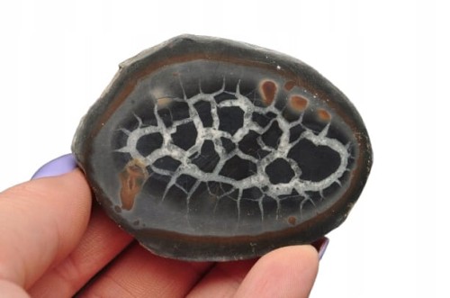 * SEPTARIA SMOCZY KAMIEŃ MAROKO NATURALNY MINERAŁ PIĘKNIE ZACHOWANY NR 9B *