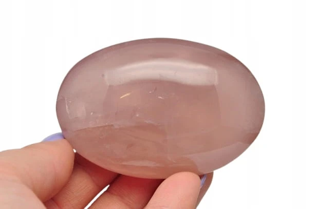 * KWARC RÓŻOWY MADAGASKAR PALM STONE INTENSYWNA BARWA ŚWIETNY POŁYSK KR11 *