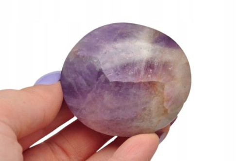 * AMETYST MADAGASKAR PALM STONE NATURALNY KAMIEŃ INTERESUJĄCY WZÓR NR AG12