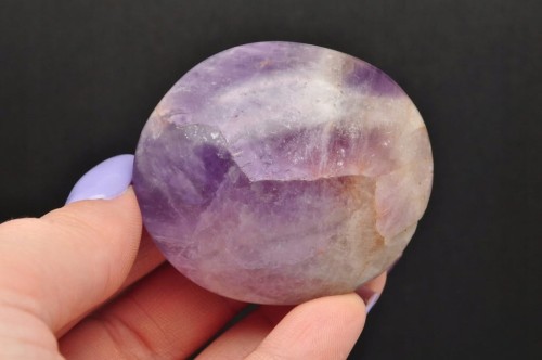 * AMETYST MADAGASKAR PALM STONE NATURALNY KAMIEŃ INTERESUJĄCY WZÓR NR AG12