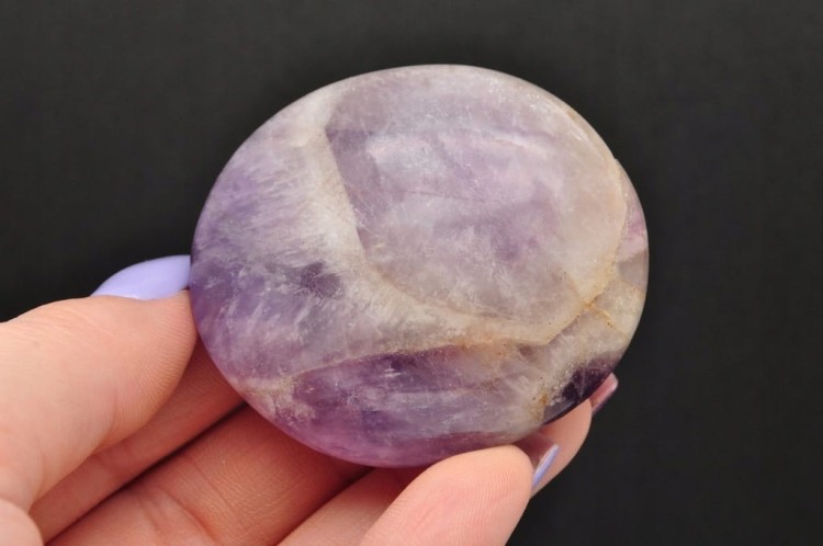 * AMETYST MADAGASKAR PALM STONE NATURALNY KAMIEŃ INTERESUJĄCY WZÓR NR AG12