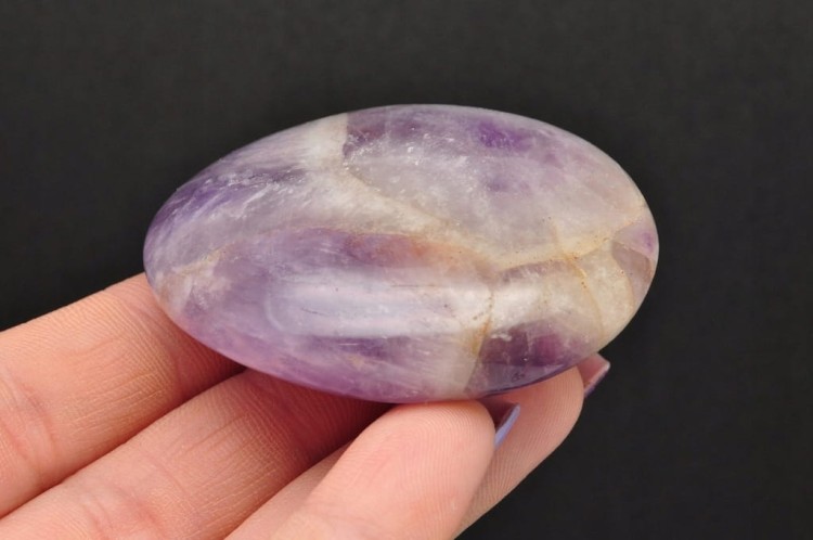 * AMETYST MADAGASKAR PALM STONE NATURALNY KAMIEŃ INTERESUJĄCY WZÓR NR AG12