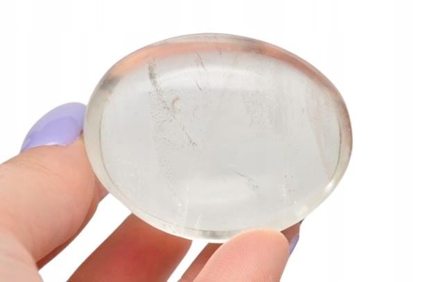 * KRYSZTAŁ GÓRSKI MADAGASKAR PALM STONE MAŁY CZYSTY MINERAŁ DO MASAŻU KG01