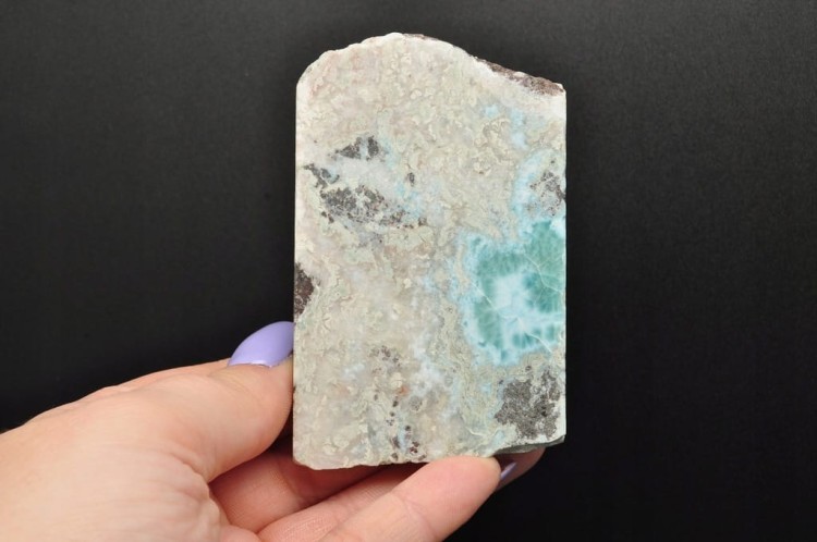 * LARIMAR DOMINIKANA ZJAWISKOWA PŁYTKA POLEROWANA JEDNOSTRONNIE NR 3 *