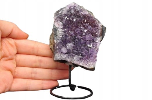 * AMETYST NA STOJAKU BRAZYLIA PIĘKNY MINERAŁ ŚLICZNA DEKORACJA NR 6 *