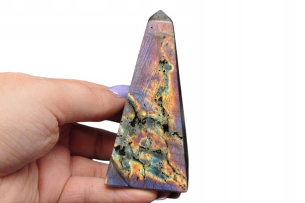 * LABRADORYT MADAGASKAR OBELISK WIEŻA CUDOWNY BŁYSK NR 2 *