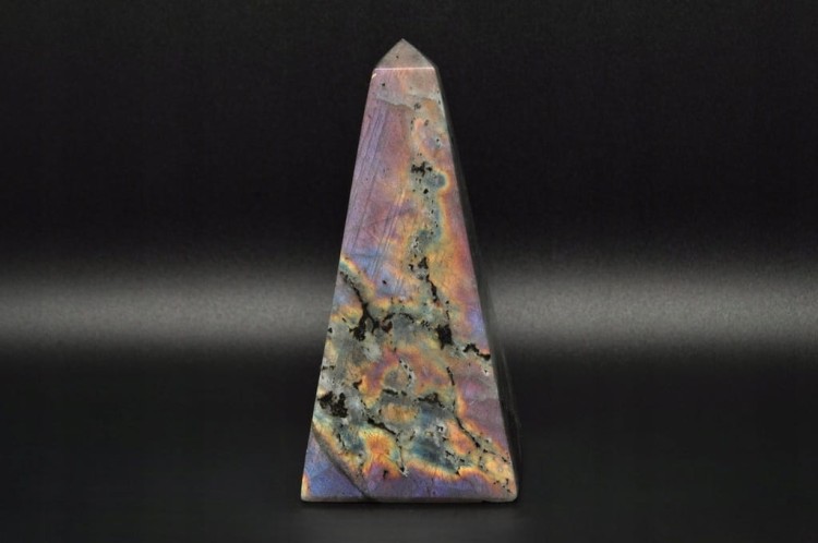 * LABRADORYT MADAGASKAR OBELISK WIEŻA CUDOWNY BŁYSK NR 2 *