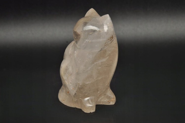 * KRYSZTAŁ GÓRSKI MADAGASKAR FIGURKA RZEŹBA KOT INTERESUJĄCY PRZEKRÓJ NR 1