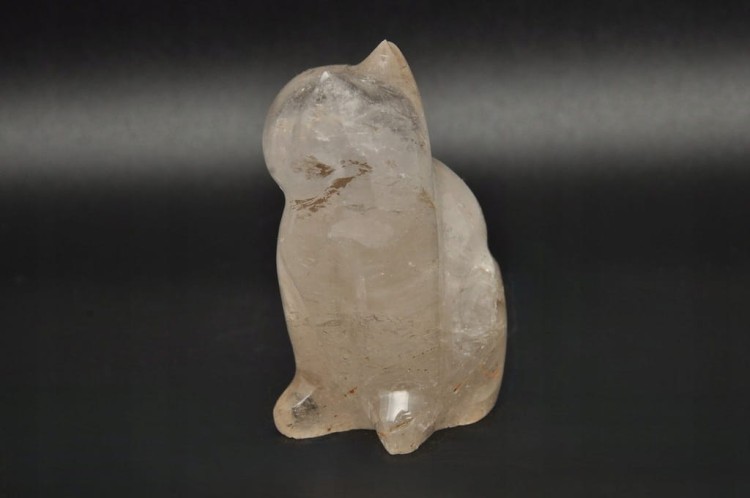 * KRYSZTAŁ GÓRSKI MADAGASKAR FIGURKA RZEŹBA KOT INTERESUJĄCY PRZEKRÓJ NR 1