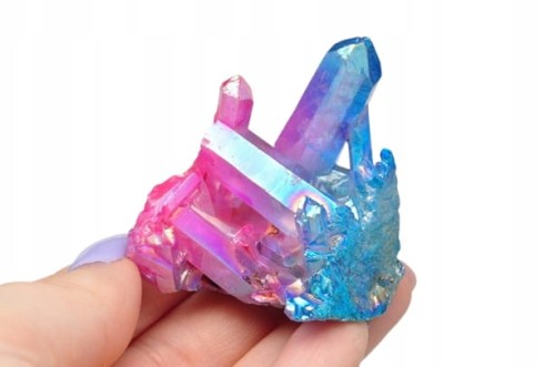 * KWARC RÓŻOWY PINK AURA BLUE AURA BRAZYLIA WYJĄTKOWY KAMIEŃ JAKO OZDOBA 20