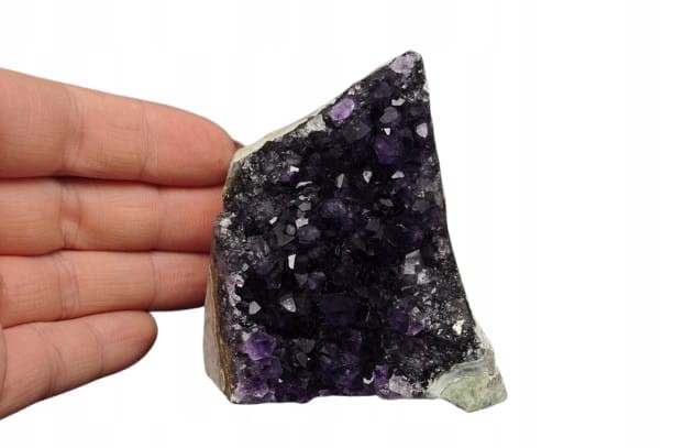 * AMETYST URUGWAJ STOJĄCY MINERAŁ FIOLETOWY KOLOR OKAZ JAKO PREZENT NR 21 *