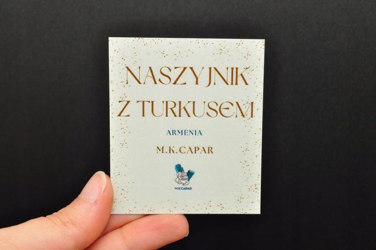 * TURKUS ARMENIA ZJAWISKOWA ZAWIESZKA NA SZNURKU NATURALNY OKAZ NR 5 *