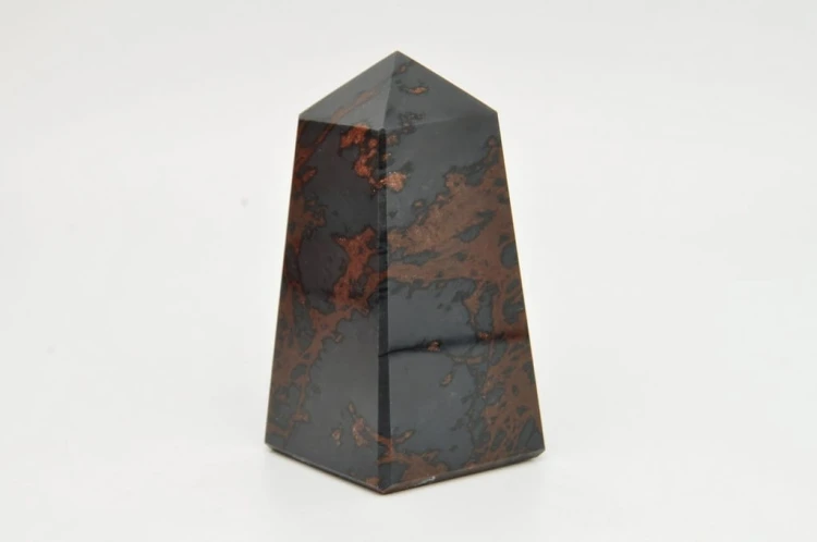 * OBSYDIAN MAHONIOWY ARMENIA OBELISK DOSKONALE WYPOLEROWANA WIEŻA NR 1 *
