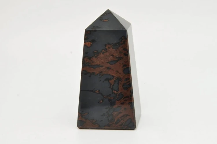 * OBSYDIAN MAHONIOWY ARMENIA OBELISK DOSKONALE WYPOLEROWANA WIEŻA NR 1 *
