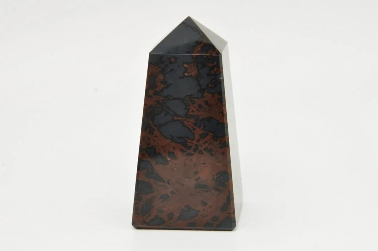 * OBSYDIAN MAHONIOWY ARMENIA OBELISK DOSKONALE WYPOLEROWANA WIEŻA NR 1 *