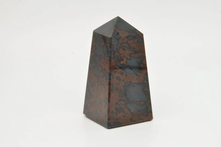 * OBSYDIAN MAHONIOWY ARMENIA OBELISK DOSKONALE WYPOLEROWANA WIEŻA NR 1 *