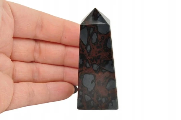 * OBSYDIAN MAHONIOWY ARMENIA OBELISK WIEŻA IDEALNA JAKO PREZENT NR 2 *