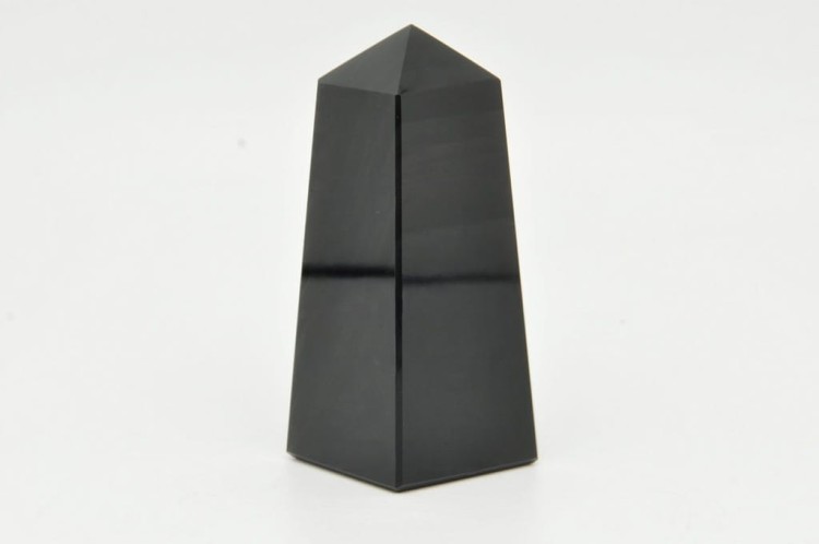 * OBSYDIAN ARMENIA OBELISK WIEŻA POLEROWANY MINERAŁ ŚWIETNY POŁYSK NR 3 *