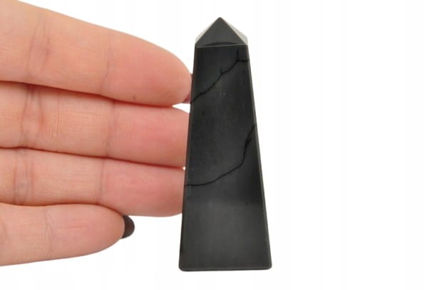 * OBSYDIAN ARMENIA OBELISK WIEŻA CUDOWNY WZÓR NATURALNY MINERAŁ NR 5 *