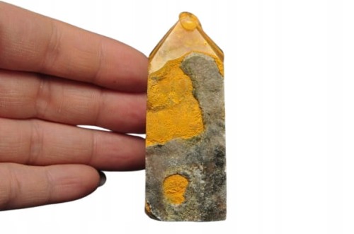 * JASPIS TRZMIELI BUMBLE BEE ŚLICZNY OBELISK WIEŻA INTERESUJĄCY OKAZ NR 1 *